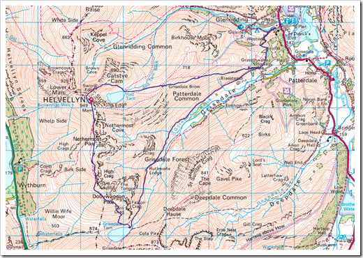 Route up Grisedale