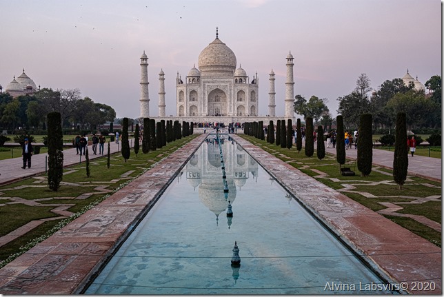 Taj Mahal evening view